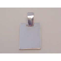 Strieborný prívesok Platnička hladký povrch VIS186 925/1000 1,86 g