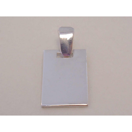 Strieborný prívesok Platnička hladký povrch VIS186 925/1000 1,86 g