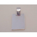 Strieborný prívesok Platnička hladký povrch ródium VIS186 925/1000 1,86 g