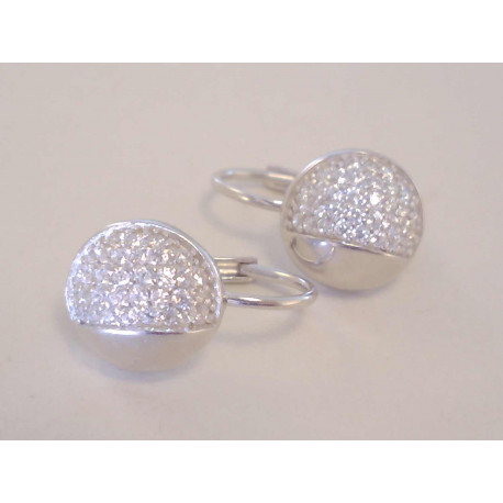 Strieborné dámske naušnice so zirkónmi VAS210 925/100 2,10 g