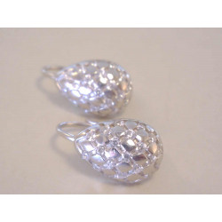 Výrazné dámske strieborné naušnice vzorované ,kamienky VAS246 925/1000 2,46 g