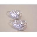 Výrazné dámske strieborné naušnice vzorované ,kamienky VAS246 925/1000 2,46 g