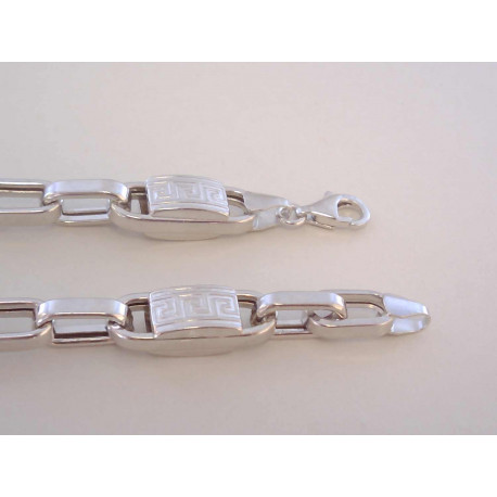 Grécka pánska strieborná retiazka vrytý vzor VRS6053062 925/1000 30,62 g
