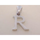 Strieborný prívesok písmeno R UNISEX VIS081 925/1000 0,81 g