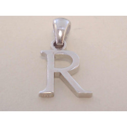 Strieborný prívesok písmeno R UNISEX VIS081 925/1000 0,81 g