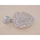 Strieborný dámsky prívesok Srdiečko so zirkónmi VIS308 925/1000 3,08 g