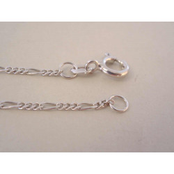 Strieborná ródiovaná retiazka vzor Figaro DRS452 925/1000 2.0 g