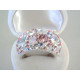 Výrazný strieborný dámsky prsteň Swarovski kamienky DPS60886 925/1000 8,86 g