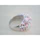 Výrazný strieborný dámsky prsteň Swarovski kamienky DPS60886 925/1000 8,86 g