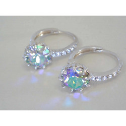 Strieborné dámske naušnice kamienky Swarovski DAS398 925/1000 3,98 g