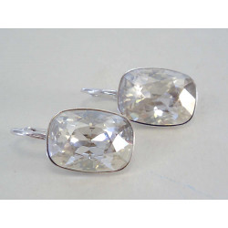 Strieborné dámske naušnice veľký swarovski kameň DAS439 925/1000 4,39 g