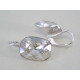 Strieborné dámske naušnice veľký swarovski kameň DAS439 925/1000 4,39 g