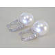 Strieborné dámske naušnice Swarovski s perličťkou DAS403 925/1000 4,03 g