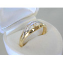 Dámsky zlatý prsteň zirkóny VDP63229V viacfarebné zlato 14 karátov 585/1000
