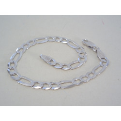 Pánsky strieborný náramok ródium DNS22585 925/1000 5,85g