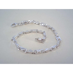 Zaujímavý strieborný náramok ródium DNS20997 925/1000 9,97g