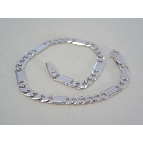 Pánsky strieborný náramok ródium DNS18500 925/1000 5g