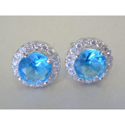 Strieborné dámske náušnice zirkón VAS303 925/1000 3,03g