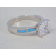 Strieborný dámsky prsteň zirkón opál DPS59411 925/1000 4,11g