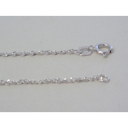 Zlatá dámska retiazka biele zlato DR50161B 14 karátov 585/1000 1,61g