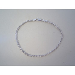 Jednoduchý strieborný náramok ródium DNS21497 925/1000 4,97g