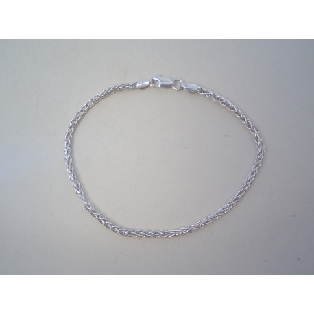 Jednoduchý strieborný náramok ródium DNS21497 925/1000 4,97g