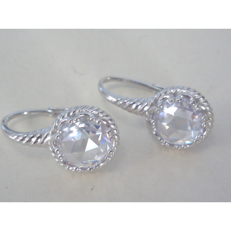 Strieborné dámske náušnice zirkóny DAS347 925/1000 3,47g
