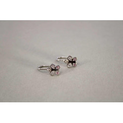 Strieborné detské náušnice zirkóny VAS077 925/1000 0,77g