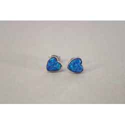 Strieborné dámske napichovacie náušnice opál VAS139 925/1000 1,39g