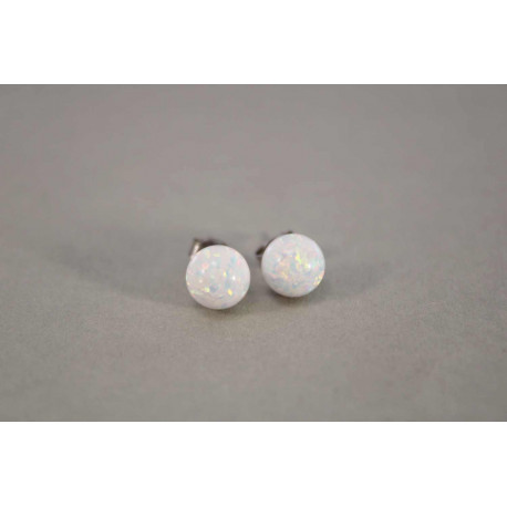 Strieborné napichovacie náušnice opál VAS131 925/1000 1,31g