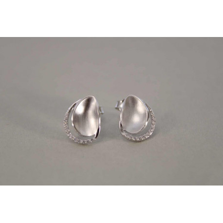 Zaujímavé strieborné napichovacie náušnice VAS204 925/1000 2,04g