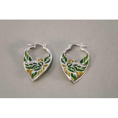 Strieborné dámske náušnice zirkóny VAS726 925/1000 7,26g