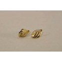Zlaté dámske náušnice zirkóny žlté zlato VA196Z 14 karátov 585/1000 1,96g