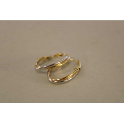 Zlaté dámske náušnice viacfarebné zlato VA242V 14 karátov 585/1000 2,42g