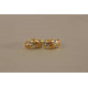 Zlaté dámske naušnice polkruhy vzorované viacfarebné zlato VA238V 14 karátov 585/1000 2,38 g