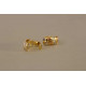 Zlaté dámske naušnice polkruhy vzorované viacfarebné zlato VA238V 14 karátov 585/1000 2,38 g