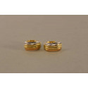 Dámske zlaté naušnice viacfarebné zlato VA234V 14 karátov 585/1000 2,34 g