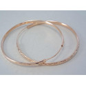 Pozlátené dámske strieborné naušnice kruhy jemný vzor DAS527 925/1000 5,27 g