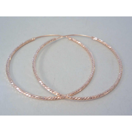 Pozlátené dámske strieborné naušnice DAS316 925/1000 3,16 g