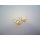 Detské pozlátené naušnice perla,zirkón DAS129 925/1000 1,29 g
