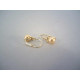 Detské pozlátené naušnice perla,zirkón DAS129 925/1000 1,29 g
