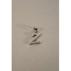 Strieborný prívesok písmenko Z zirkóny VIS097 925/1000 0,97g