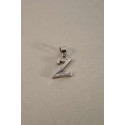 Strieborný prívesok písmenko Z zirkóny VIS097 925/1000 0,97g