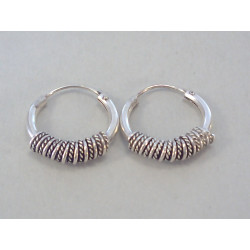 Strieborné dámske náušnice kruhy DAS238 925/1000 2,38g