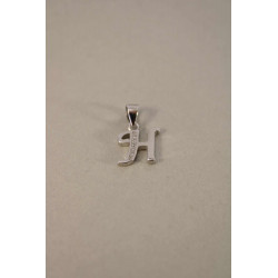 Strieborný prívesok písmeno H zirkóny VIS094 925/1000 0,94g