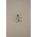 Strieborný prívesok písmeno H zirkóny VIS094 925/1000 0,94g