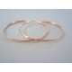 Strieborné dámske pozlátené naušnice kruhy zdobené VAS660 925/1000 6,60 g