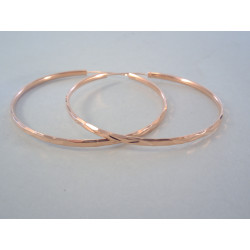 Strieborné dámske pozlátené naušnice kruhy zdobené VAS660 925/1000 6,60 g