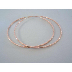 Strieborné pozlátené naušnice kruhy zaujímavý vzhľad VAS390 925/1000 3,90 g