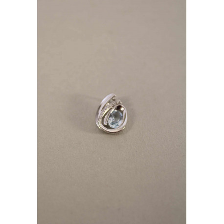 Strieborný dámsky prívesok topás zirkóny VIS157 925/1000 1,57g